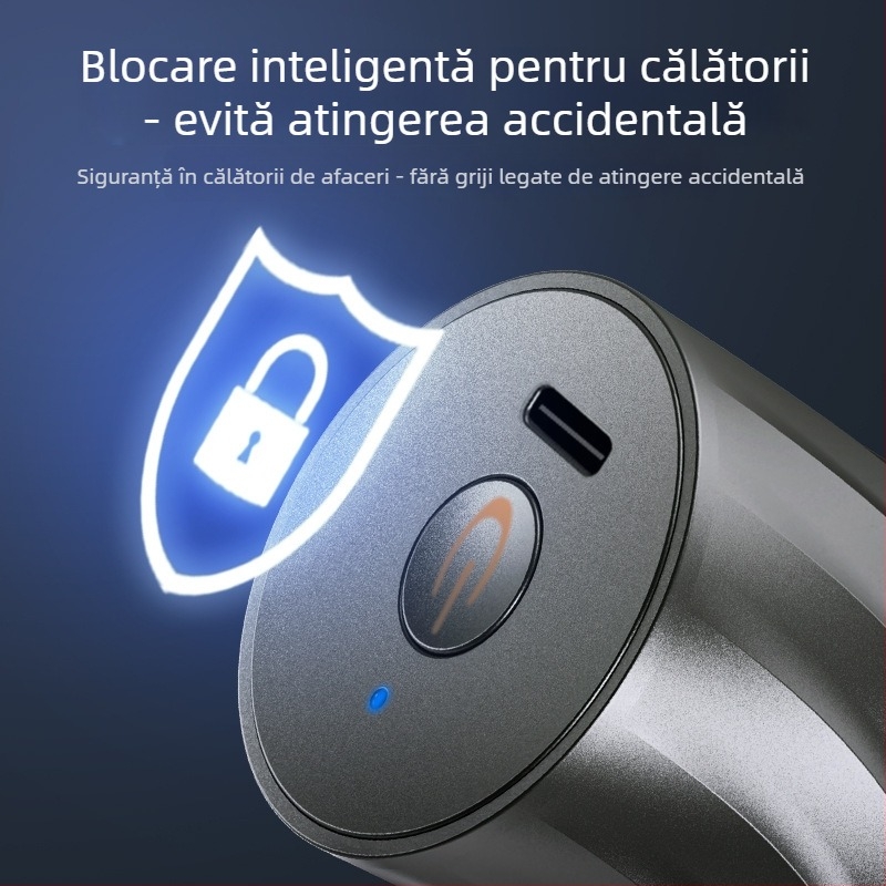 Aparat de ras electric pentru corpul întreg, cap rotativ, baterie încorporată de 100–300 mAh, autonomie de aproximativ 1 oră