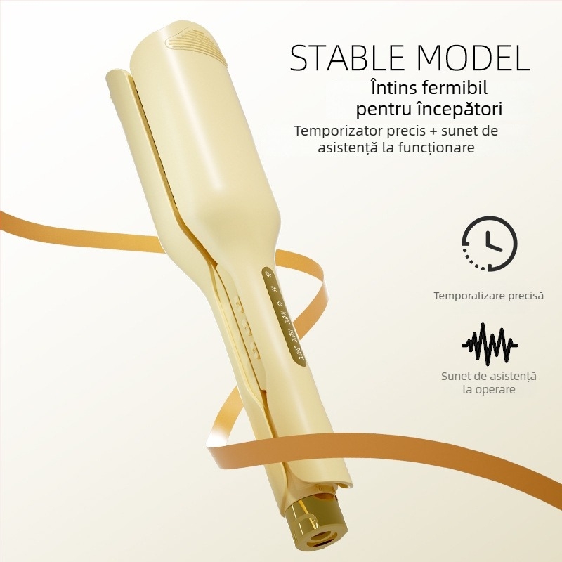 Moriyuki Ondulator de păr pentru rulouri în formă de ou – Ceramică turmalin, 85W, 220V, Sunet cu ioni negativi