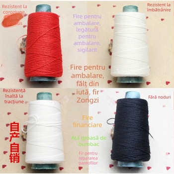 Ață de cusut, fibră poliesterică, pentru cusut haine și textile de casă