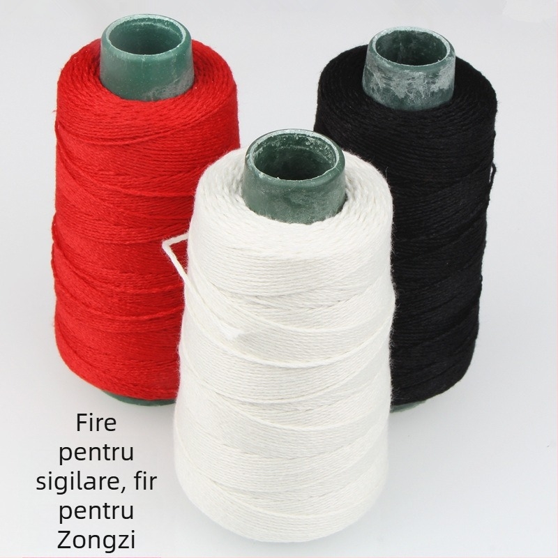 Ață de cusut, fibră poliesterică, pentru cusut haine și textile de casă