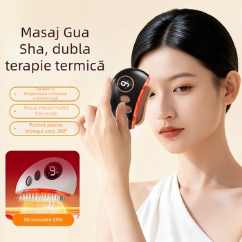 Masajer electric de meridiane L9 – dispozitiv de masaj pentru întregul corp, reîncărcabil, carcasă ABS, 4 viteze, baterie de 500 mAh, control cu buton
