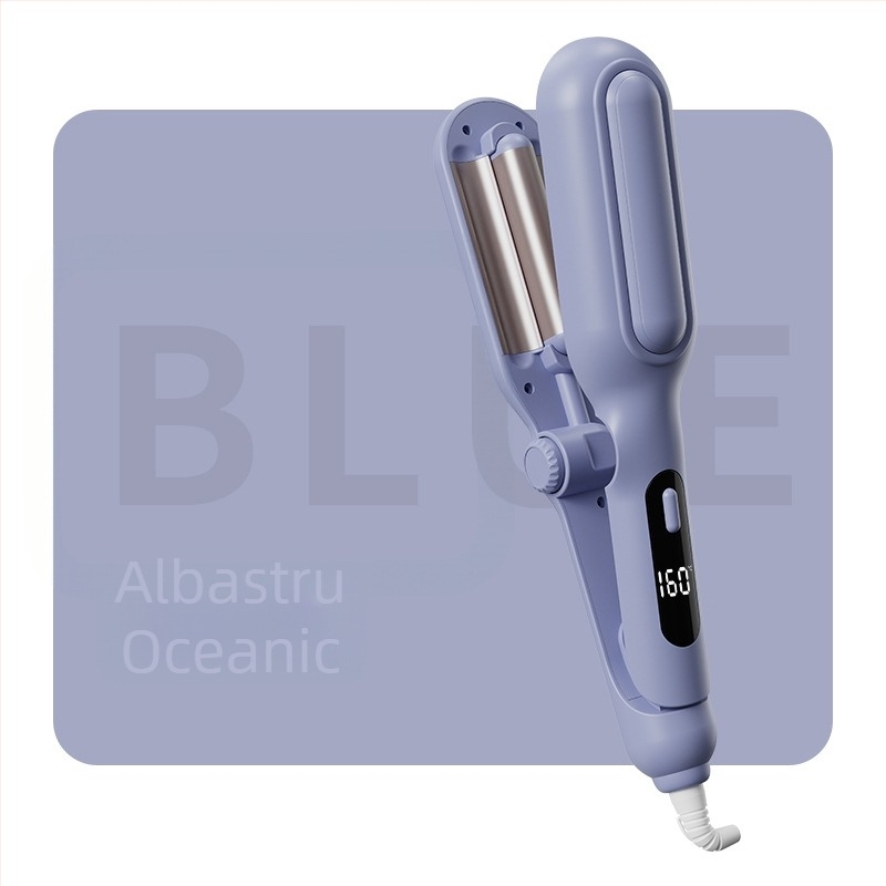 Ondulator cu cilindru în formă de ou, ceramică turmalinată, 3 setări de temperatură, 45W, 220V, potrivit pentru toate tipurile de păr, încălzire rapidă în 10 secunde