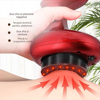 Masaj cu ventuze GS, alimentare USB, control cu buton, 4 trepte, corp din ABS