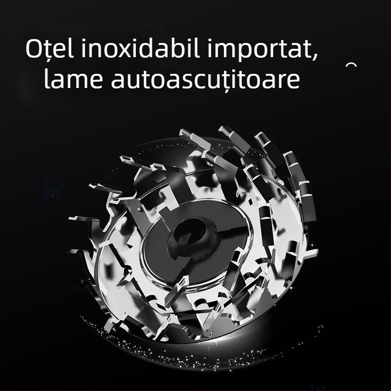 Aparat de ras electric cu capete rotative duble, compact pentru călătorii, cap detașabil lavabil, motor fără perii, încărcare