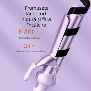 Ondulator de păr pentru valuri mari – răsucire spre interior/exterior, strat ceramic titan-turmalin, 15 trepte de temperatură, 25W, 220V