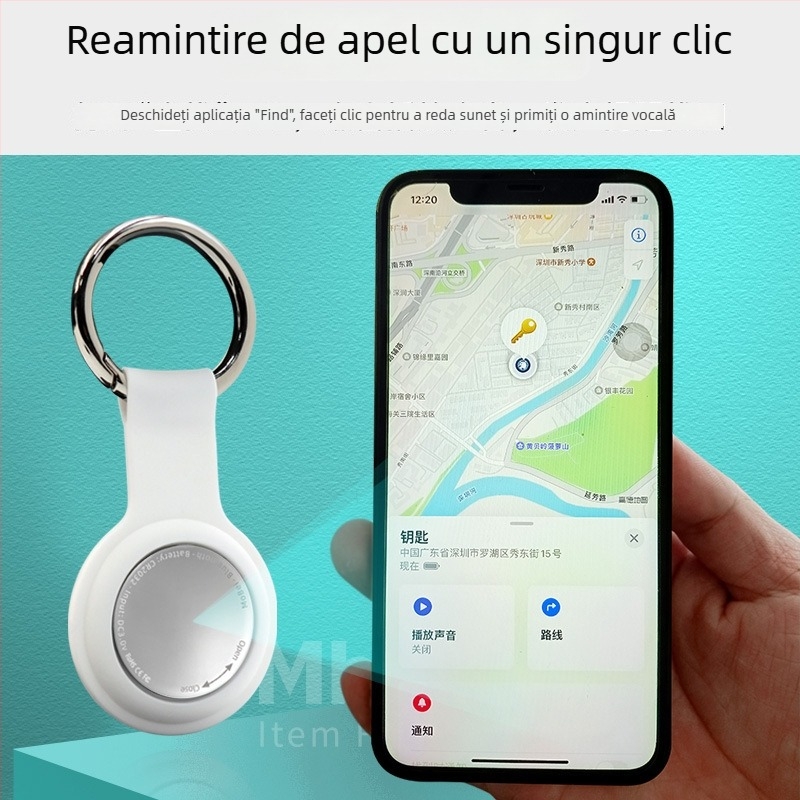 Mb-P18 tracker Bluetooth și locator global pentru iOS, durată de viață a bateriei 1 an, greutate 9 g