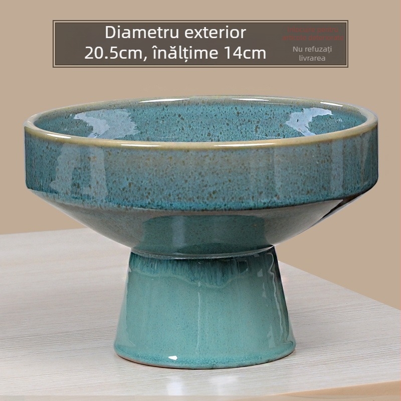 Vas ceramic pentru sferă de mușchi, aranjament floral, plantă hidroponică Narcis — Temperatura optimă de creștere: 1; Iluminare: Neutru; Umiditate: Neutru; Tip plantă: Narcis