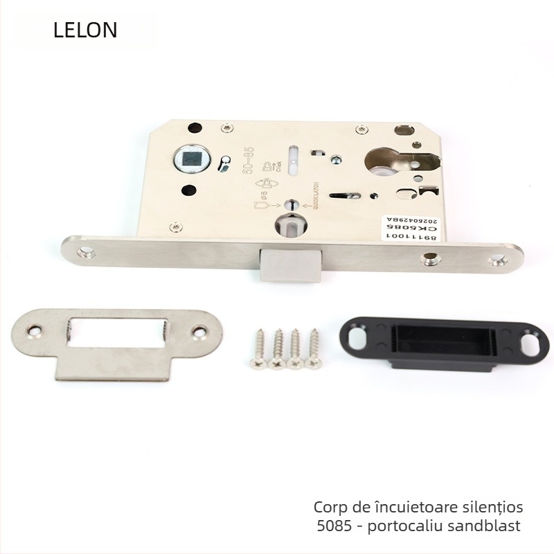 Corp de închidere pentru uși interioare din lemn, încuietoare magnetică silențioasă, oțel inoxidabil, modele RML-39/RML-41, stil modern