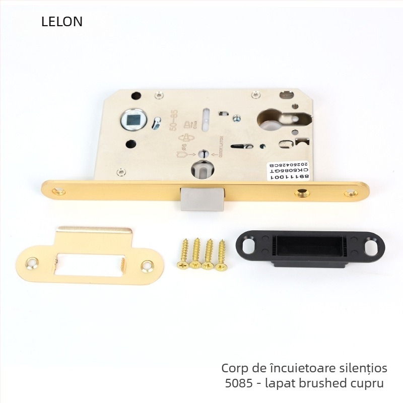 Corp de închidere pentru uși interioare din lemn, încuietoare magnetică silențioasă, oțel inoxidabil, modele RML-39/RML-41, stil modern