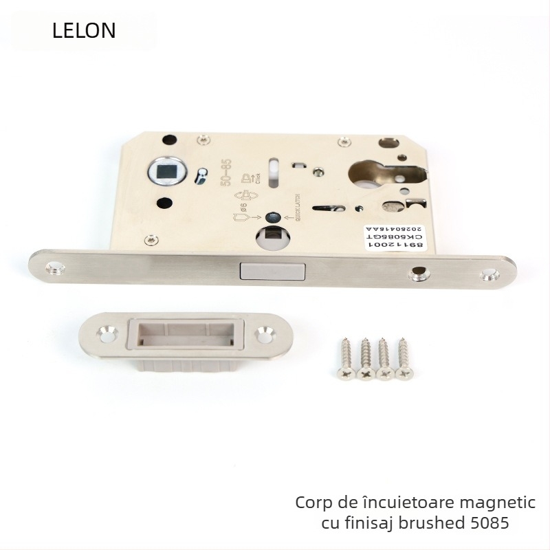 Corp de închidere pentru uși interioare din lemn, încuietoare magnetică silențioasă, oțel inoxidabil, modele RML-39/RML-41, stil modern