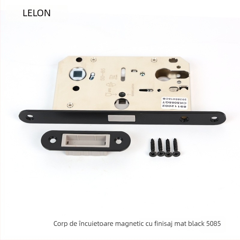 Corp de închidere pentru uși interioare din lemn, încuietoare magnetică silențioasă, oțel inoxidabil, modele RML-39/RML-41, stil modern