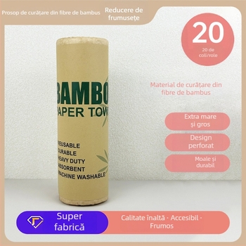 Burete abraziv din fibră de bambus; rezistent la ulei și dezinfectare; pentru oale și boluri; Spirit; 190–220 g