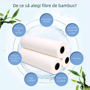 Burete abraziv din fibră de bambus; rezistent la ulei și dezinfectare; pentru oale și boluri; Spirit; 190–220 g