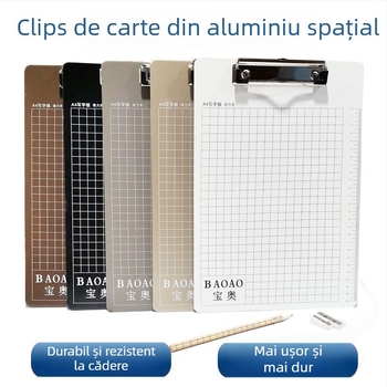 Clip mare pentru documente din oțel inoxidabil – construcție metalică, suport pentru facturi, papetărie de birou