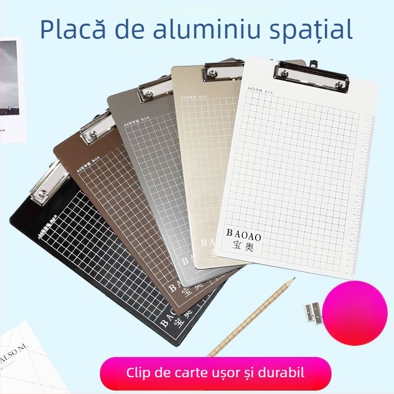 Clip mare pentru documente din oțel inoxidabil – construcție metalică, suport pentru facturi, papetărie de birou