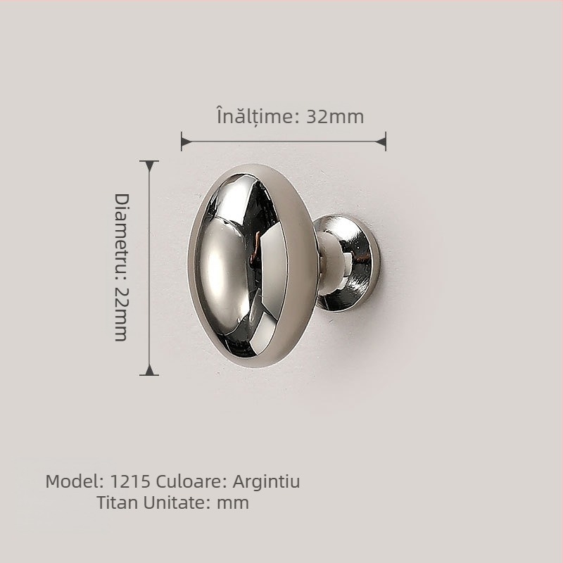 Mâneri de mobilier pentru ușile de dulap | Stil modern minimalist, aliaj de zinc, turnare prin presiune, modele 1215/5297/5521