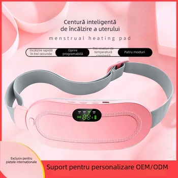 Masajor pentru abdomen cu vibrație și încălzire (model KKS-520; alimentare USB; 50–60°C; 4 trepte; telecomandă wireless; terapie infraroșu) pentru talie, șolduri și picioare