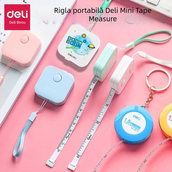 Deli bandă de măsurat din pânză, 0-150 cm, cu lanard pentru purtare, bandă moale
