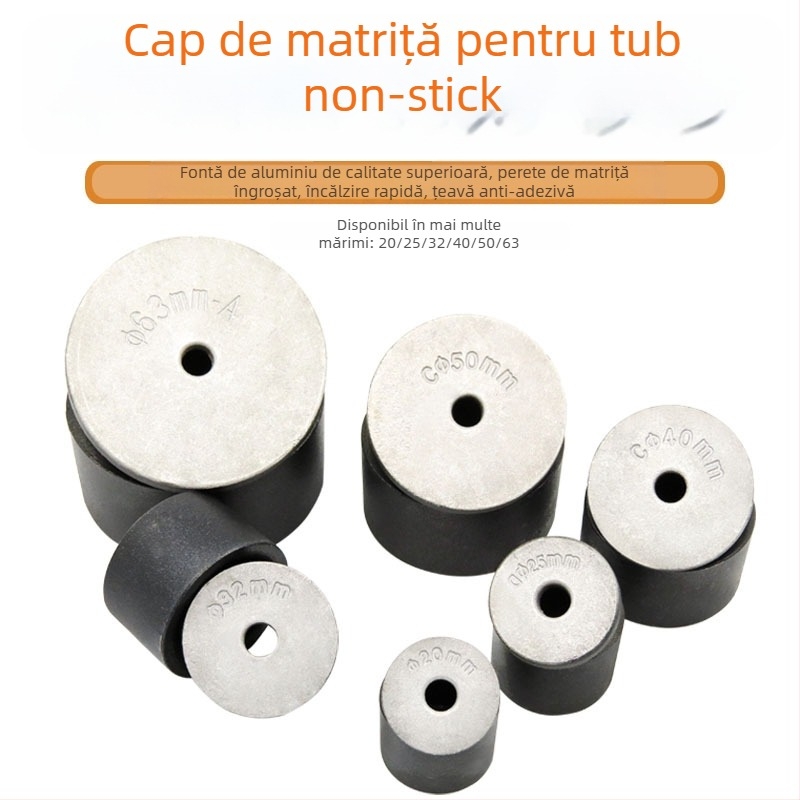 Cap de sudură electric pentru conducte PPR, corp din aliaj de aluminiu, diametru 20–110 mm, temperatură până la 300°C, 800 W