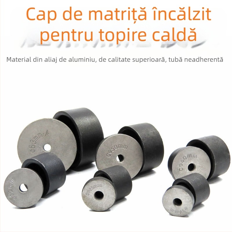 Cap de sudură electric pentru conducte PPR, corp din aliaj de aluminiu, diametru 20–110 mm, temperatură până la 300°C, 800 W