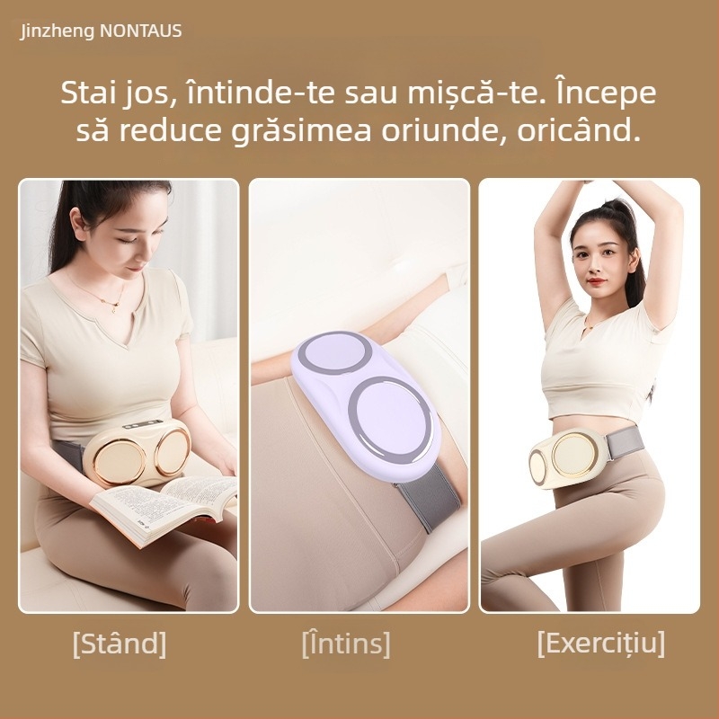 Masaj pentru arderea grăsimilor cu vibrație și compresie caldă, alimentare USB, control computerizat, până la 4 capete de masaj, transmisie variabilă continuă