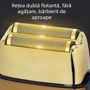 Mașină de ras electrică cu cap dublu reciproc, afișaj LED, funcție de spălare a întregului corp, baterie încorporată 1200–2000 mAh, autonomie 60+ minute