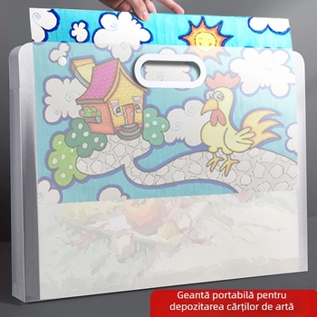 Casetă pentru desene, material PP, 1 pagină, grosime standard