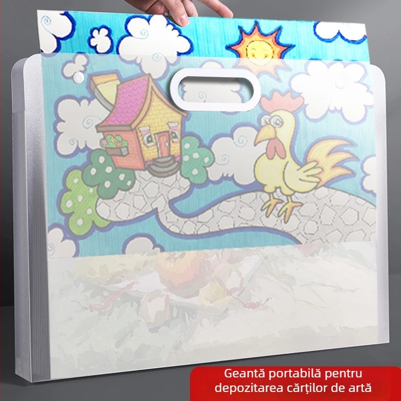 Casetă pentru desene, material PP, 1 pagină, grosime standard