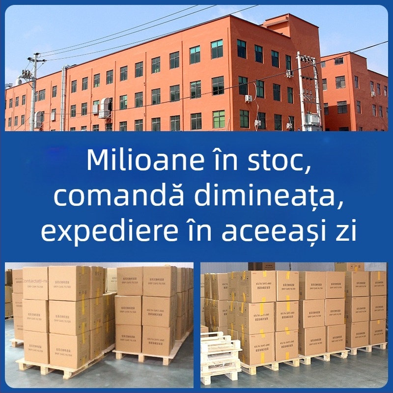 Filtru de cafea cu urechi de agățare, material nețesut, 50 bucăți pe pachet, ambalaj OPP, pentru birou, etichetă privată disponibilă