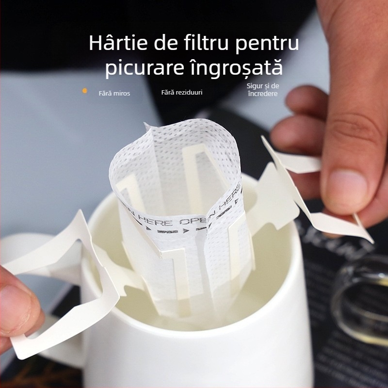 Fammy Filtru de cafea pentru drip din material nețesut, cu logo tipărit, disponibilă personalizare, ambalat în pungă OPP, pachet unic