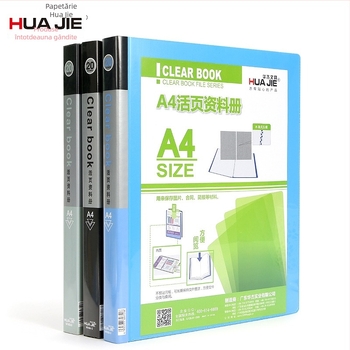 Mapă A4 cu foi detașabile, dosar și buzunar de depozitare (Plastic; logo tipărit; modelele NF406S/NF407S/NF408S; 20/40/60 pagini; personalizare procesare)