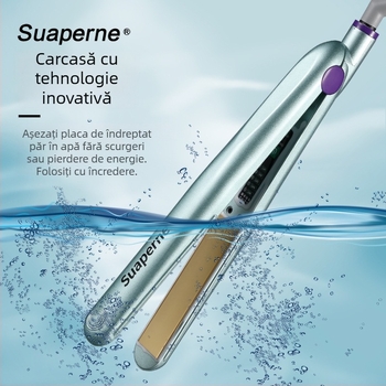 Îndreptător de păr F3 cu afișaj digital al temperaturii, încălzire la temperatură constantă, placă de încălzire 21–30 mm, aliaj ecologic