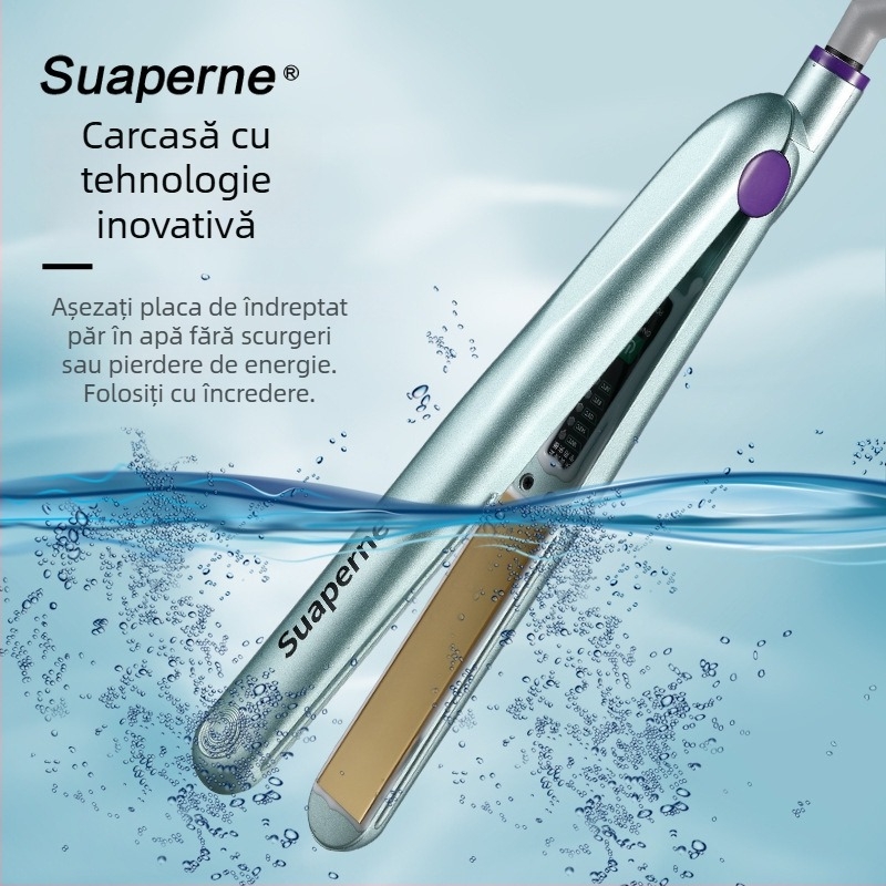 Îndreptător de păr F3 cu afișaj digital al temperaturii, încălzire la temperatură constantă, placă de încălzire 21–30 mm, aliaj ecologic