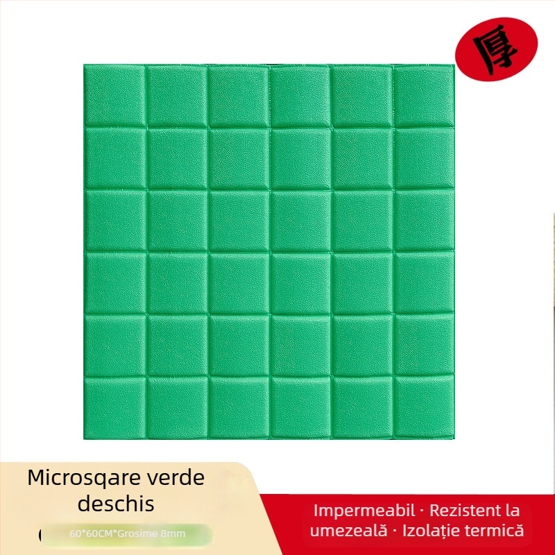 Sticker decorativ 3D cu model de cărămidă din spumă XPE; impermeabil, rezistent la umiditate, izolație termică, rezistent la ulei, autoadeziv pentru living, dormitor sau birou