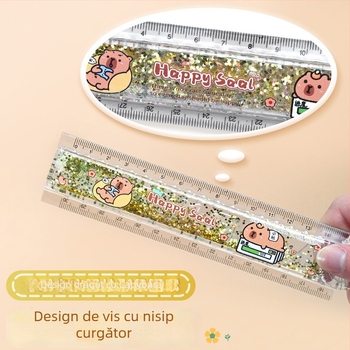 Riglă centimetrică din plastic Hengci DPTC-49