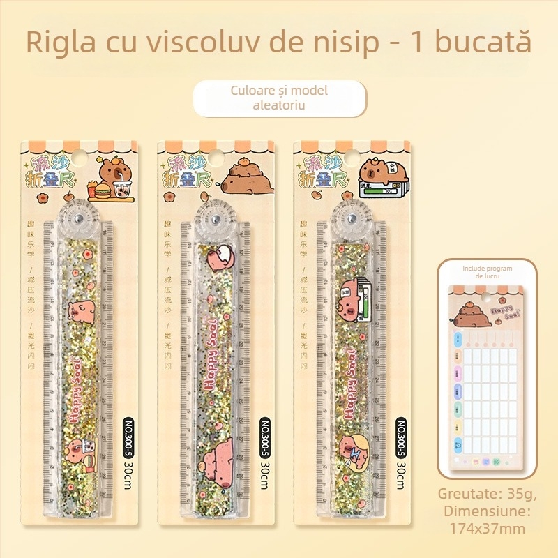 Riglă centimetrică din plastic Hengci DPTC-49