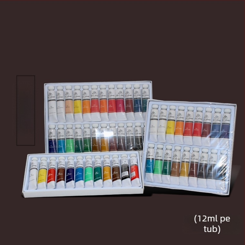 Set vopsea ulei Hongye, tuburi de 12 ml, ambalaje 12/24/36