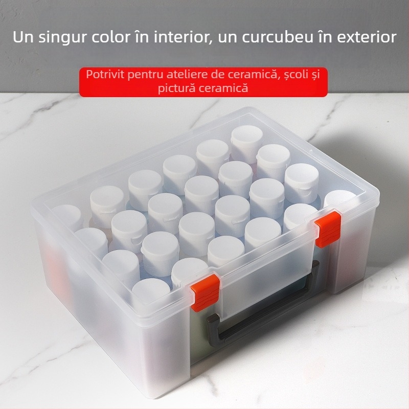 Pigmenți ceramici pentru subglazură, concentrați, îmbuteliați, capacitate 50, pentru glazură la temperatură medie