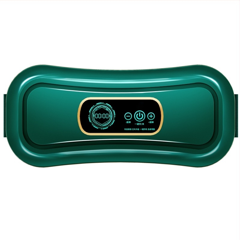 Masaj abdominal cu vibrații și compresie caldă, alimentare USB, control mecanic, a doua treaptă, până la 4 capete de masaj