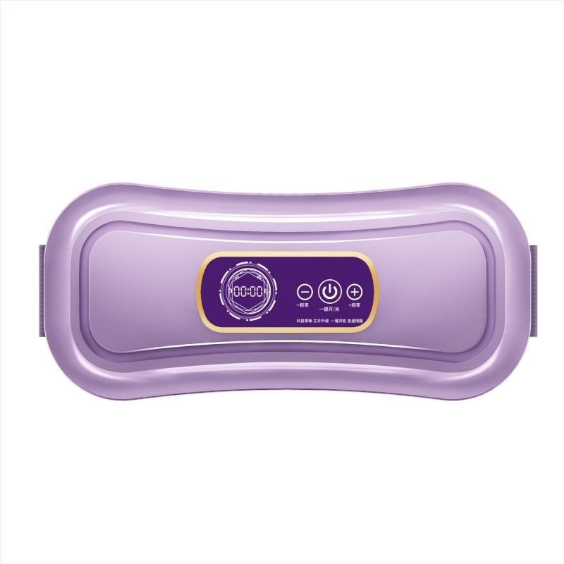 Masaj abdominal cu vibrații și compresie caldă, alimentare USB, control mecanic, a doua treaptă, până la 4 capete de masaj