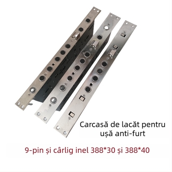 Overlord Lock Body încuietoare cu mâner din oțel inoxidabil pentru uși anti-furt, stil modern minimalist