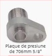 Conector țevi climatizare auto pentru compresor 96, placă de presiune, conector cu filet exterior, Bowie