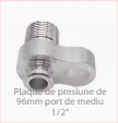 Conector țevi climatizare auto pentru compresor 96, placă de presiune, conector cu filet exterior, Bowie