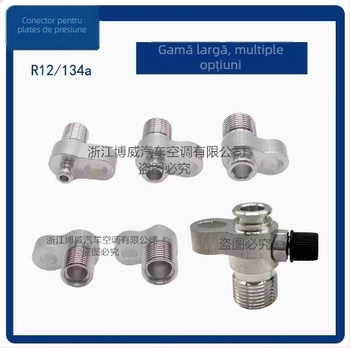 Conector țevi climatizare auto pentru compresor 96, placă de presiune, conector cu filet exterior, Bowie