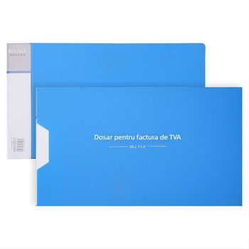 Haiboxin mapă pentru facturi cu TVA, din plastic, cu clip puternic, model 5617/5619, pentru facturi și chitanțe