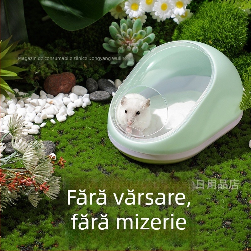 Cadă și adăpost pentru hamster – Material ABS, cuib multifuncțional pentru animale mici