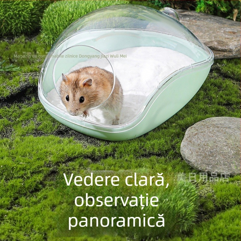 Cadă și adăpost pentru hamster – Material ABS, cuib multifuncțional pentru animale mici