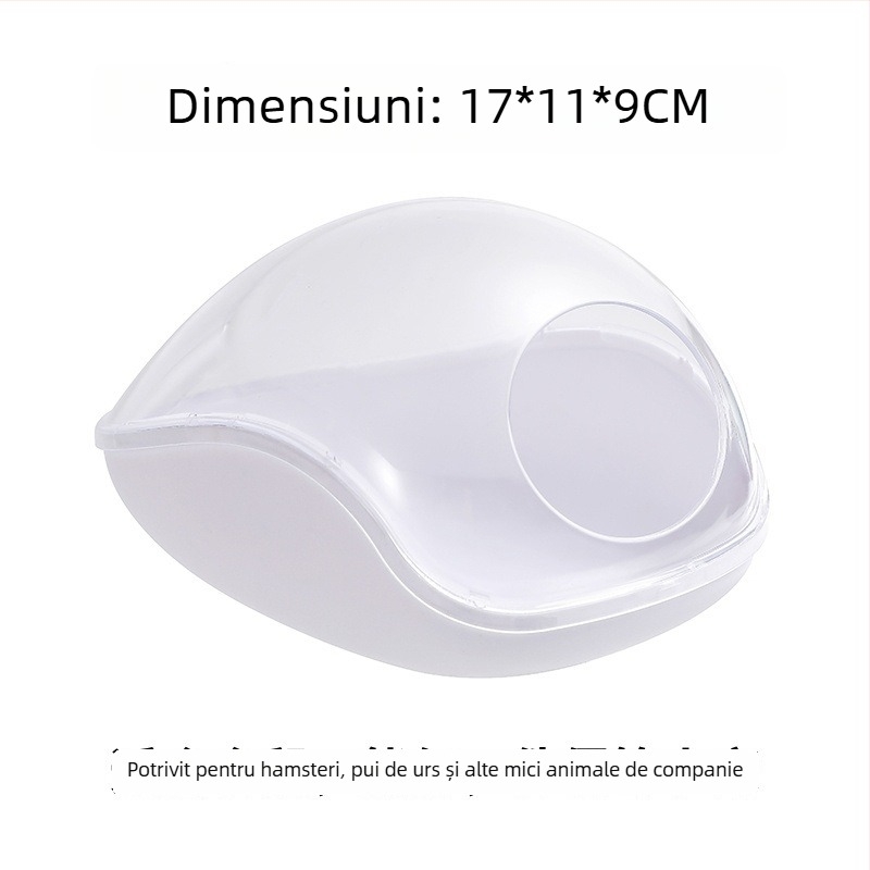 Cadă și adăpost pentru hamster – Material ABS, cuib multifuncțional pentru animale mici
