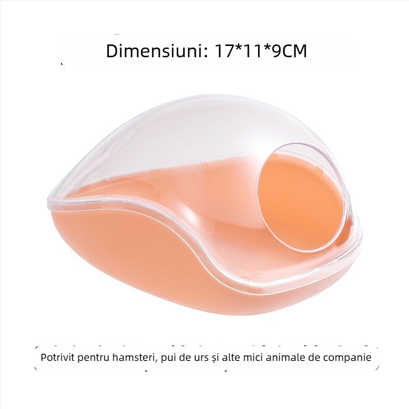 Cadă și adăpost pentru hamster – Material ABS, cuib multifuncțional pentru animale mici