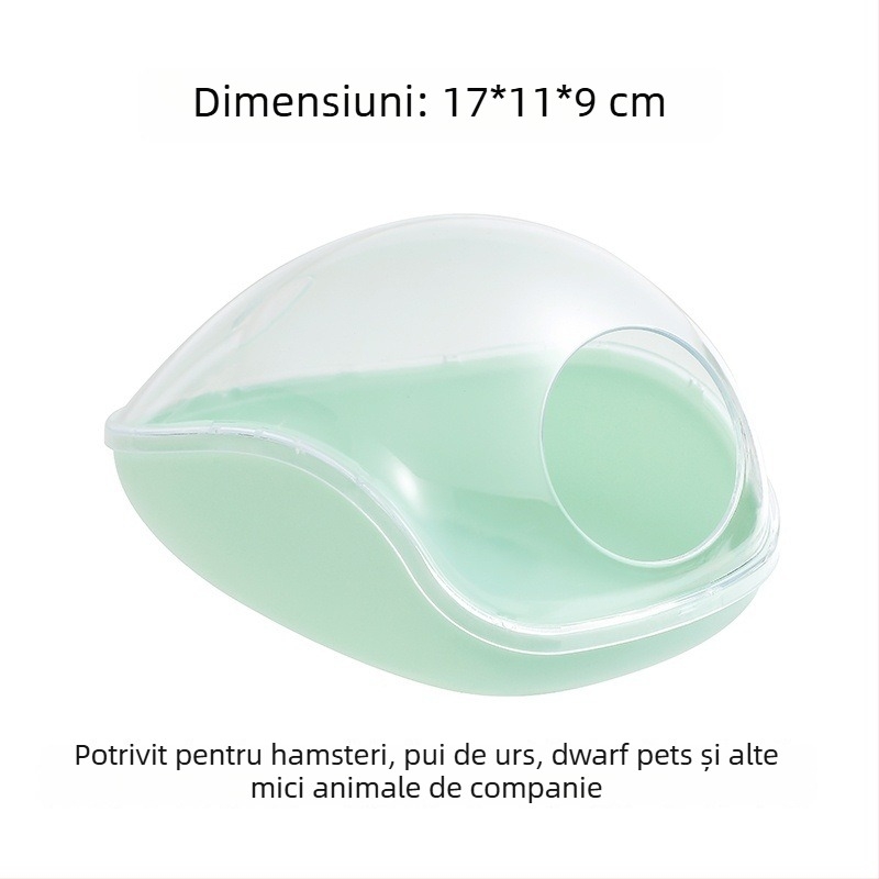 Cadă și adăpost pentru hamster – Material ABS, cuib multifuncțional pentru animale mici